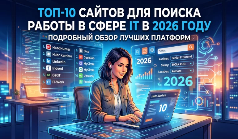 ТОП-10 сайтов для поиска работы в сфере IT в 2026 году: подробный обзор лучших платформ